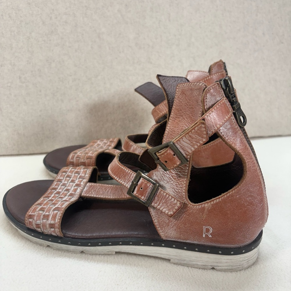 Roan by Bed Stu Women’s Lyssa Brown Distressed Gladiator Sandal Size US 7 - Picture 5 of 10